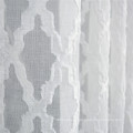 Polyester Geometric Semitransparent  Voile Sheer Curtain